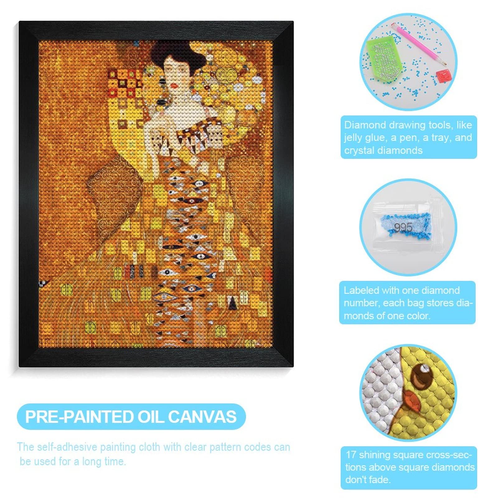 クリムト「踊り子」　ビーズ織りアート ハンドメイド Amazon | グスタフ・クリムト ダイヤモンドアート 5D ビーズアート