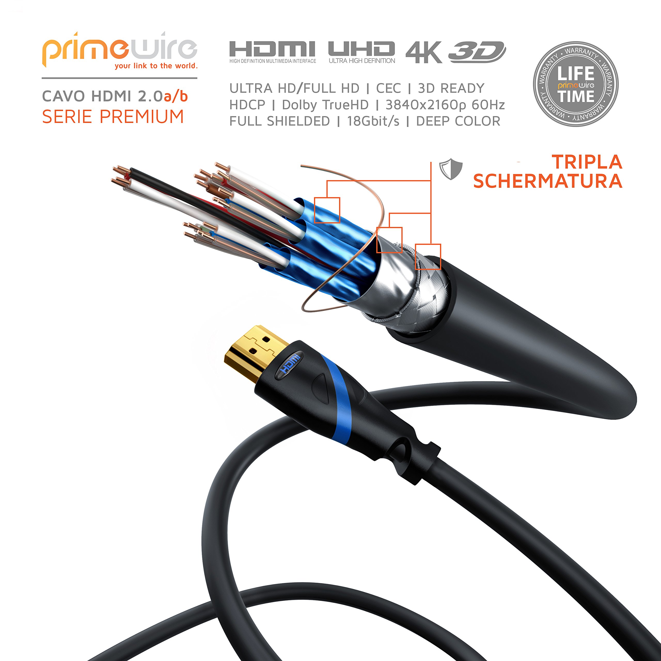 Stouchi Cavo In Fibra Ottica HDMI 8K 15M, HDMI 2.1,48Gbps Ad Altissima Velocità,In Parete CL3 Nominale,8K@60Hz,4K@120Hz/144Hz Dynamic HDR EARC Dolby HDCP2.2 Compatibile Con PS5,Xbox SeriesX,TV - Foto 8