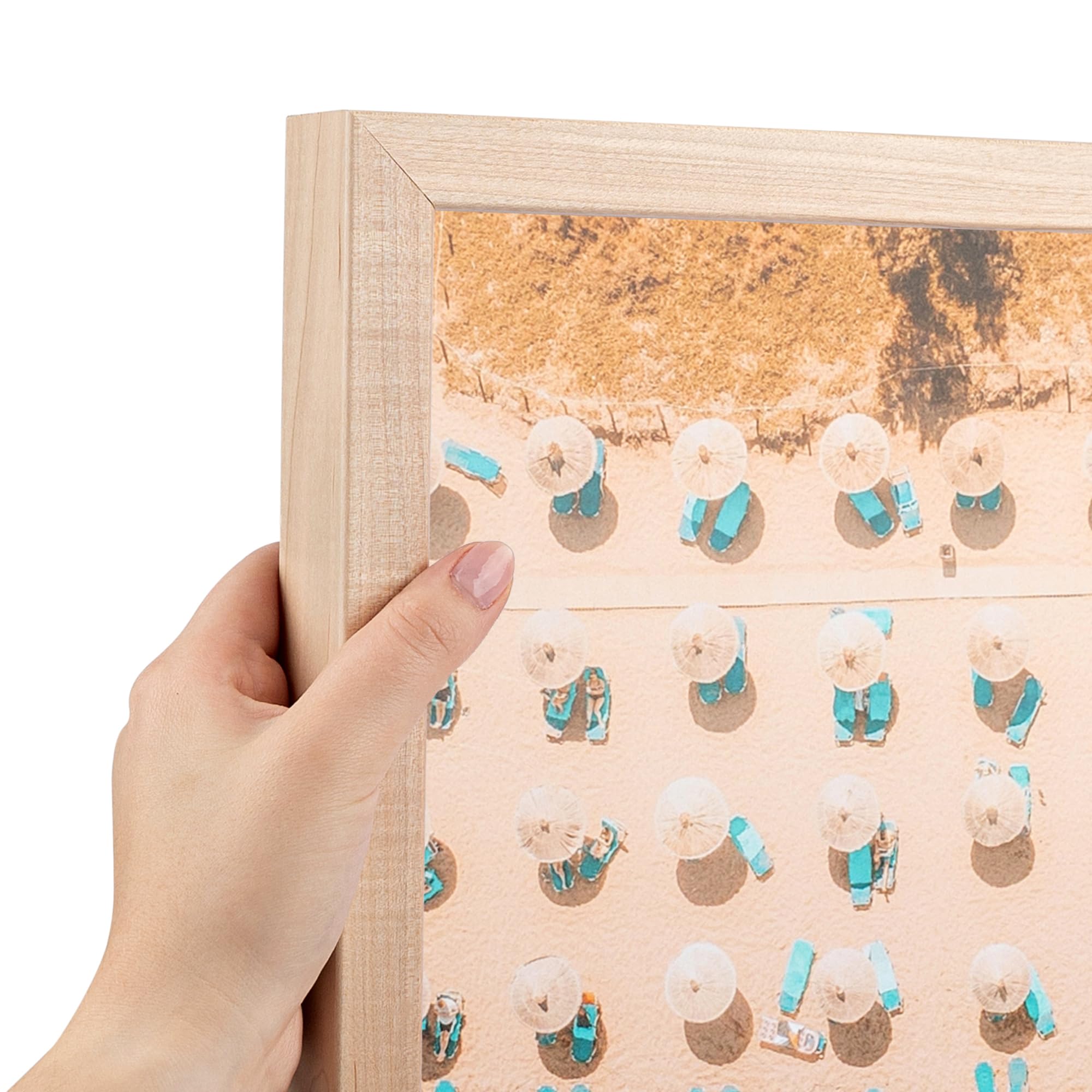 アートフォト（フレーム付き） Amazon.co.jp: 円形額縁木製ベース壁アートフォトホルダー油絵用