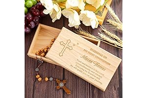 Engraved First Communion Valet Box with Personalized Lid