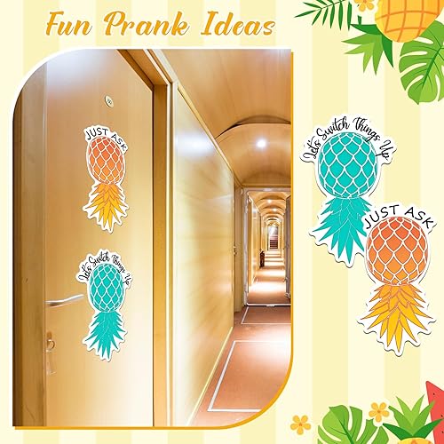 Miniatura 5 de 2 imanes de piña al revés para decoración de puertas de crucero, calcomanías de piña para automóvil, nevera, carnaval, camarote, refrigerador,