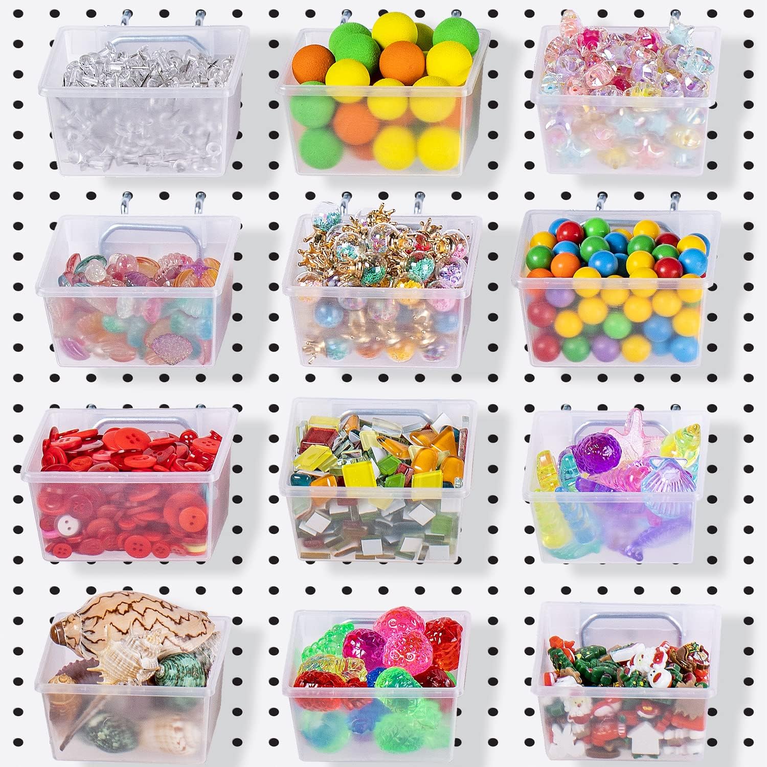 12 Pieces Pegboard Plastic Bins Kit Pegboard Bins South Africa Ubuy