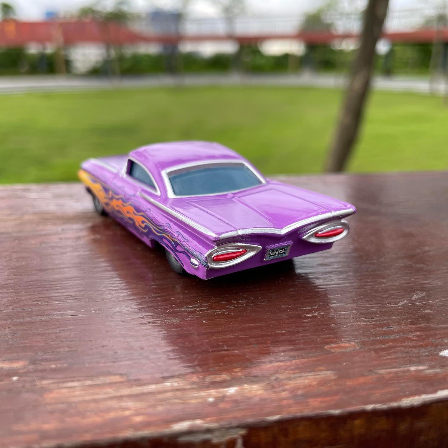 2PCS Metal Mini Toy Car 1:55 Diecast Compact Portable & Collectible Vehicles for 3+ Years Kids Boys Girl Birthday Gift (Flo-Purple)