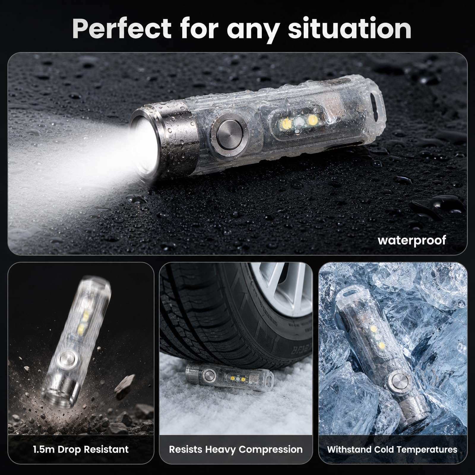 Amazon.com: RovyVon Aurora A7 G4 Keychain Flashlight 650 Lumens