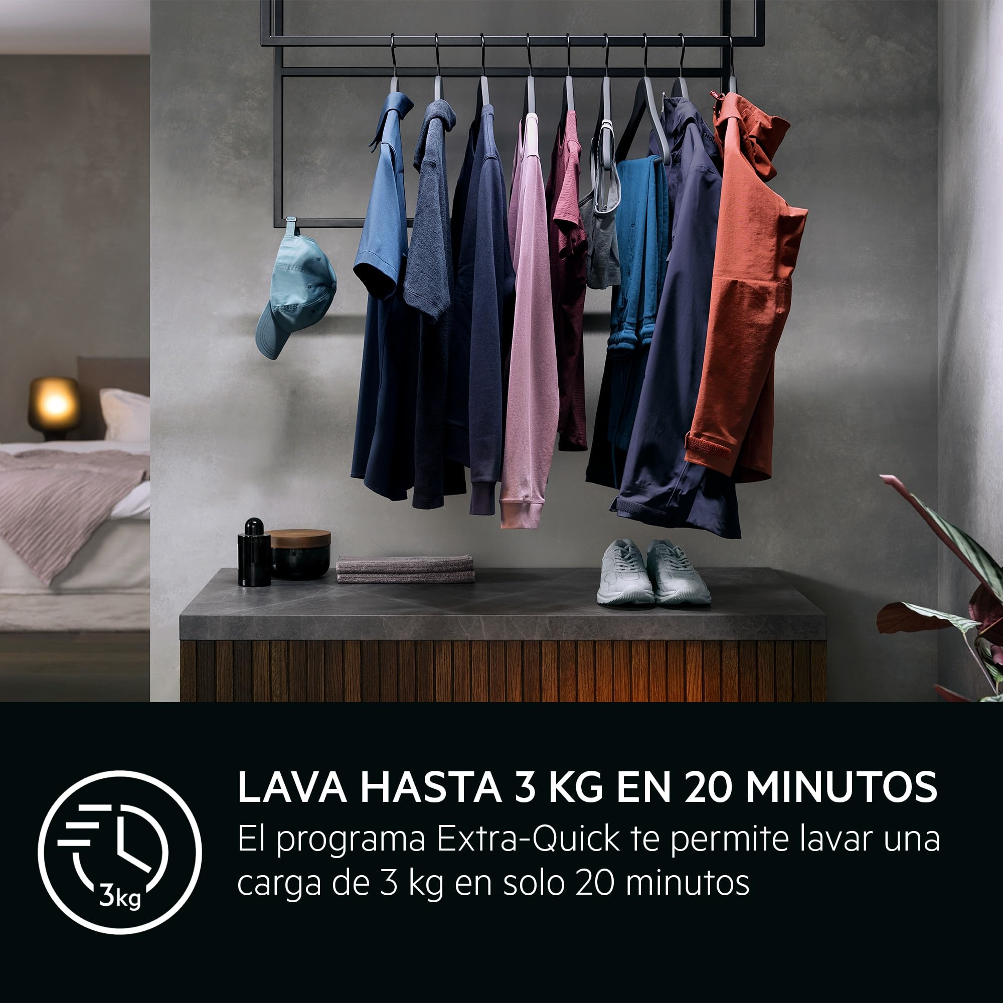 AEG Lavadora de Carga Frontal 9 kg, LFR6194O2Q, 1400 rpm, Libre Instalación, Serie 6000 ProSense, AutoDose, Motor Inverter, TimeSave Plus, Conectividad, Higiene Gentle Care, Blanco