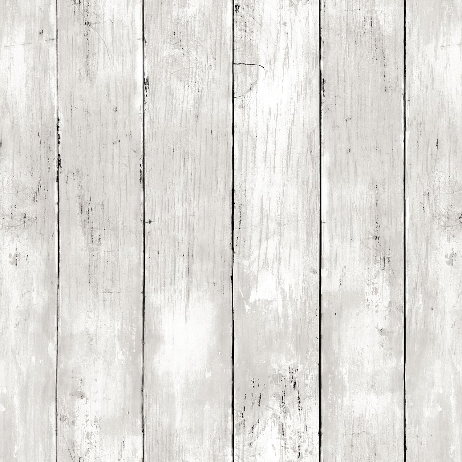 Peel and Stick Wallpaper 17.3" X 1200" Vintage White Gray Wood Shiplap Wallpaper Peel and Stick Contact Paper Rustic Removable Self Adhesive Wood Wall Paper for Bedroom Bathroom Cabinets