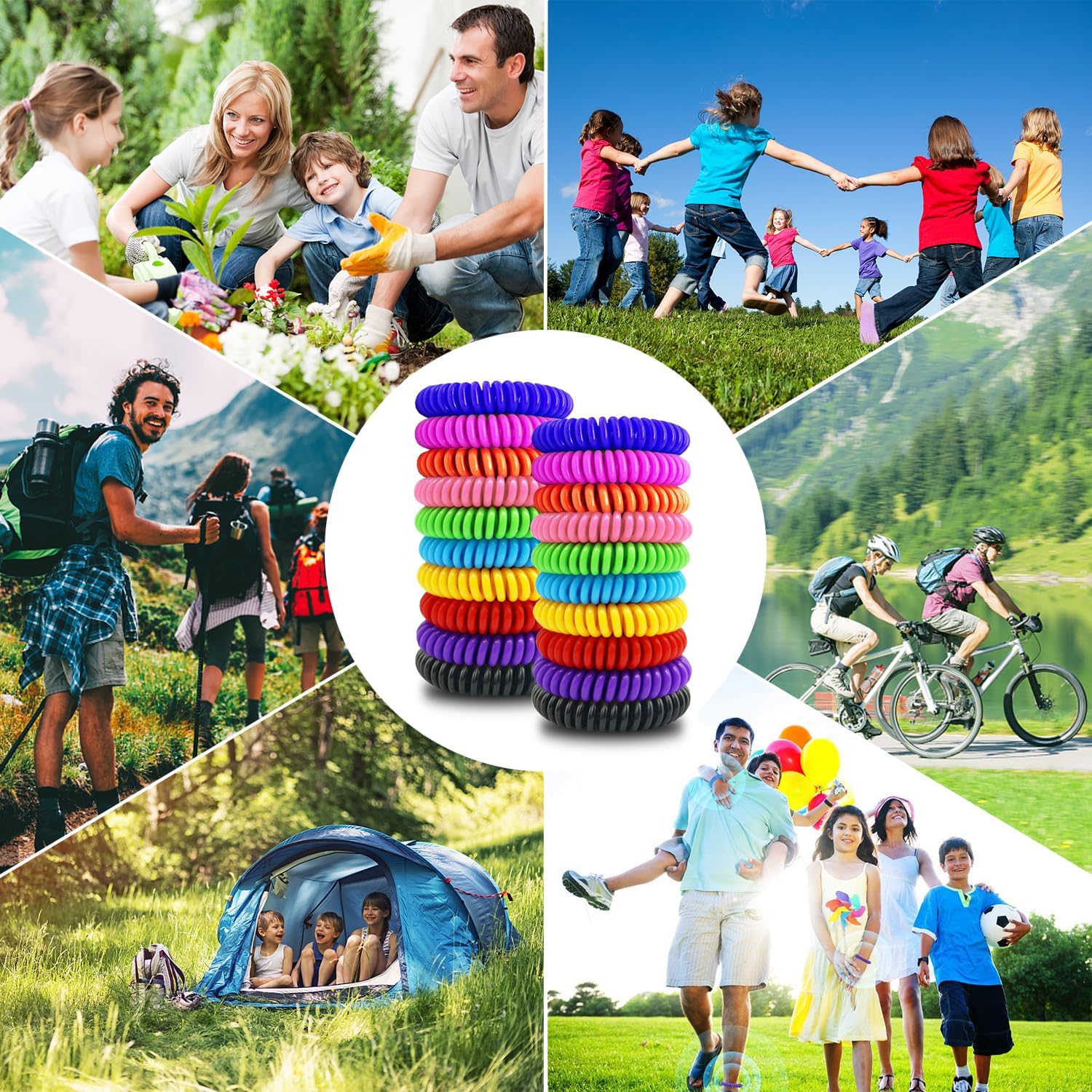 40 Pack Mosquito Repellent Bracelets, Individually Wrapped DEET-Free Insect & Bug Repellent Wrist Bands for Kids & Adults Outdoor Camping Fishing Traveling - Image 7