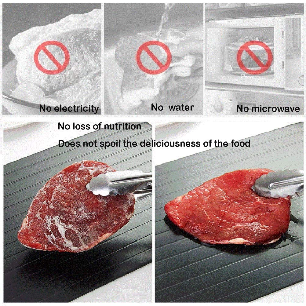Platte auftauen AGYH Platte Auftauen Aus Hochdichter Aluminiumlegierung Zum Schnellen Auftauen Von Fleisch Und Tiefkühlkost, Ohne Wasser Und Mikrowelle