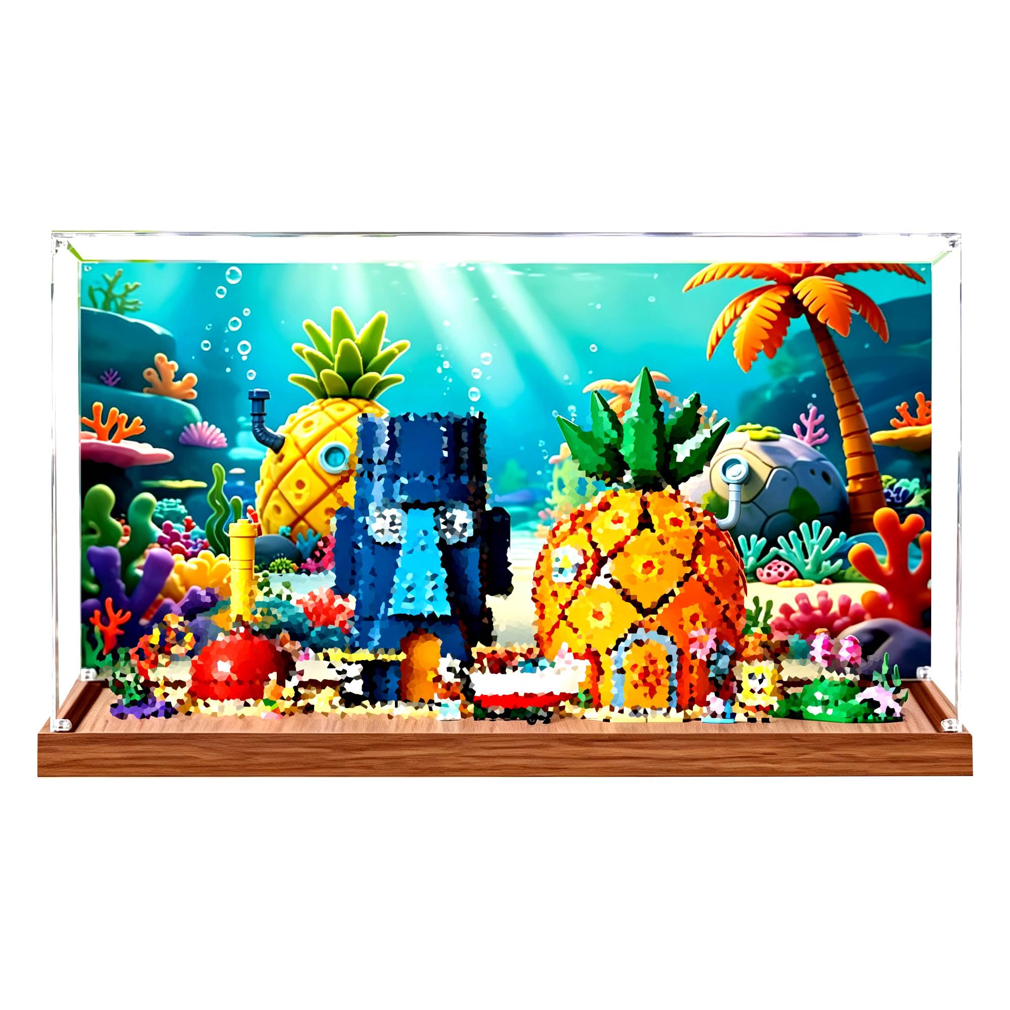 Vetrina acrilica per Le-go 11386 Castle set (Stile B) | Scatola antipolvere per vetrina, compatibile con 11386 Castle (solo scatola)