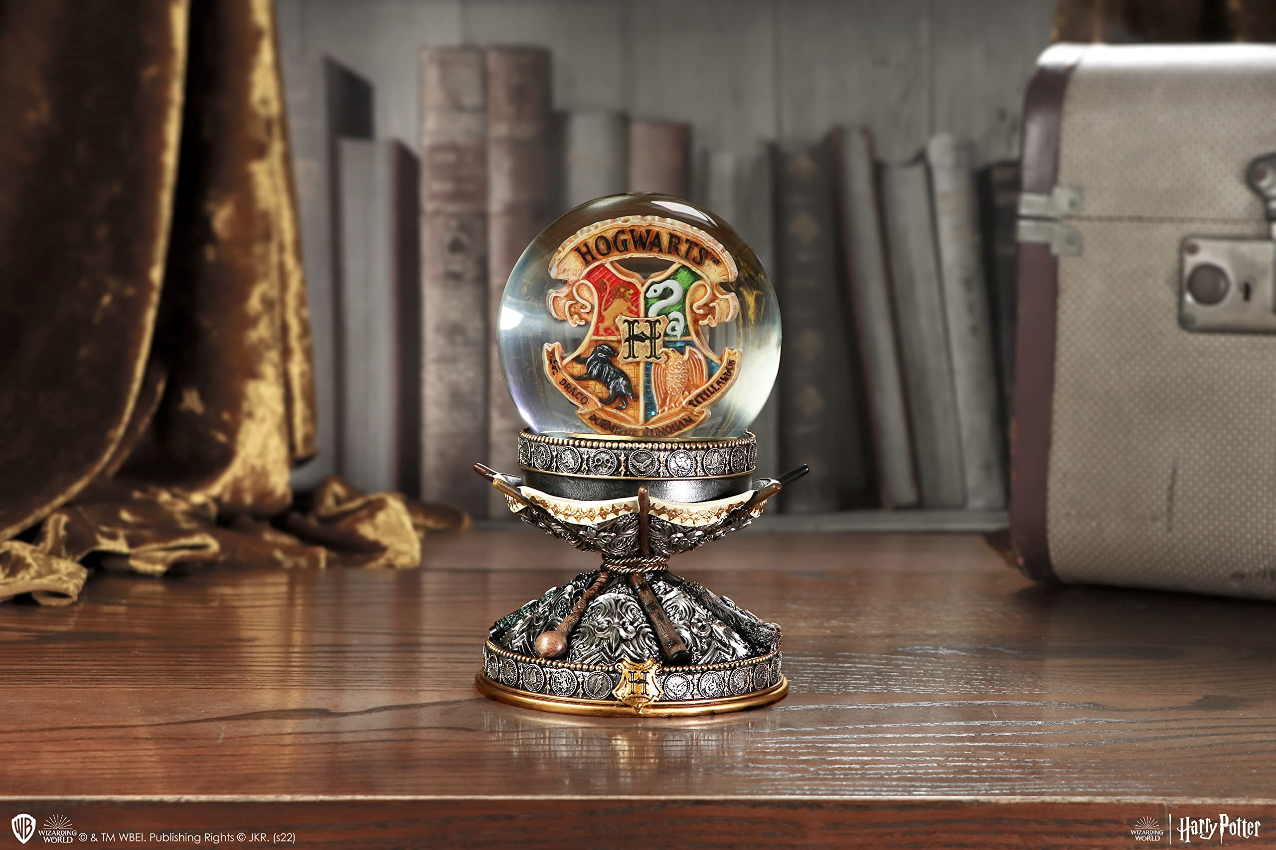 Nemesis Now Bola de Nieve con Licencia Oficial de Harry Potter, Plata, 16,5 cm