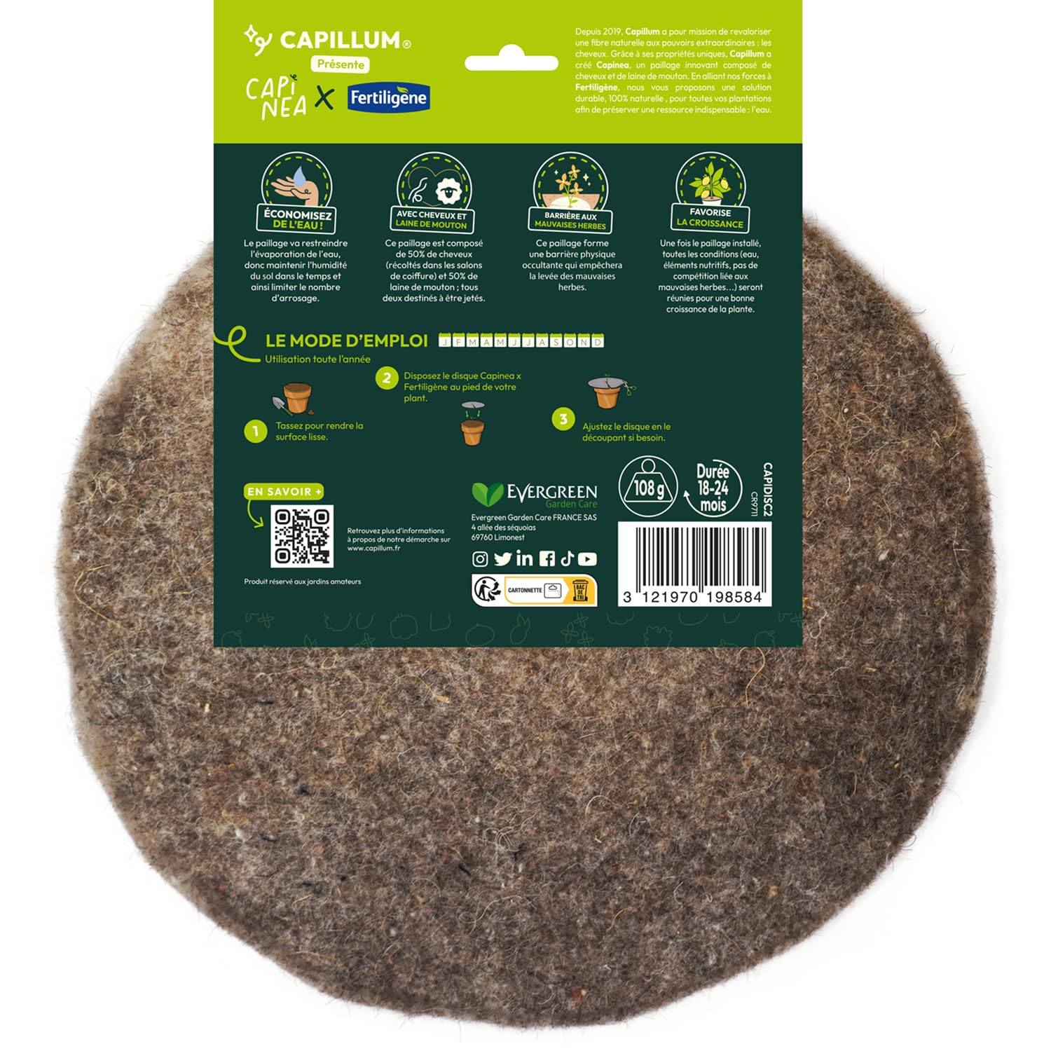 Fertiligène Capinea X Disque de paillage