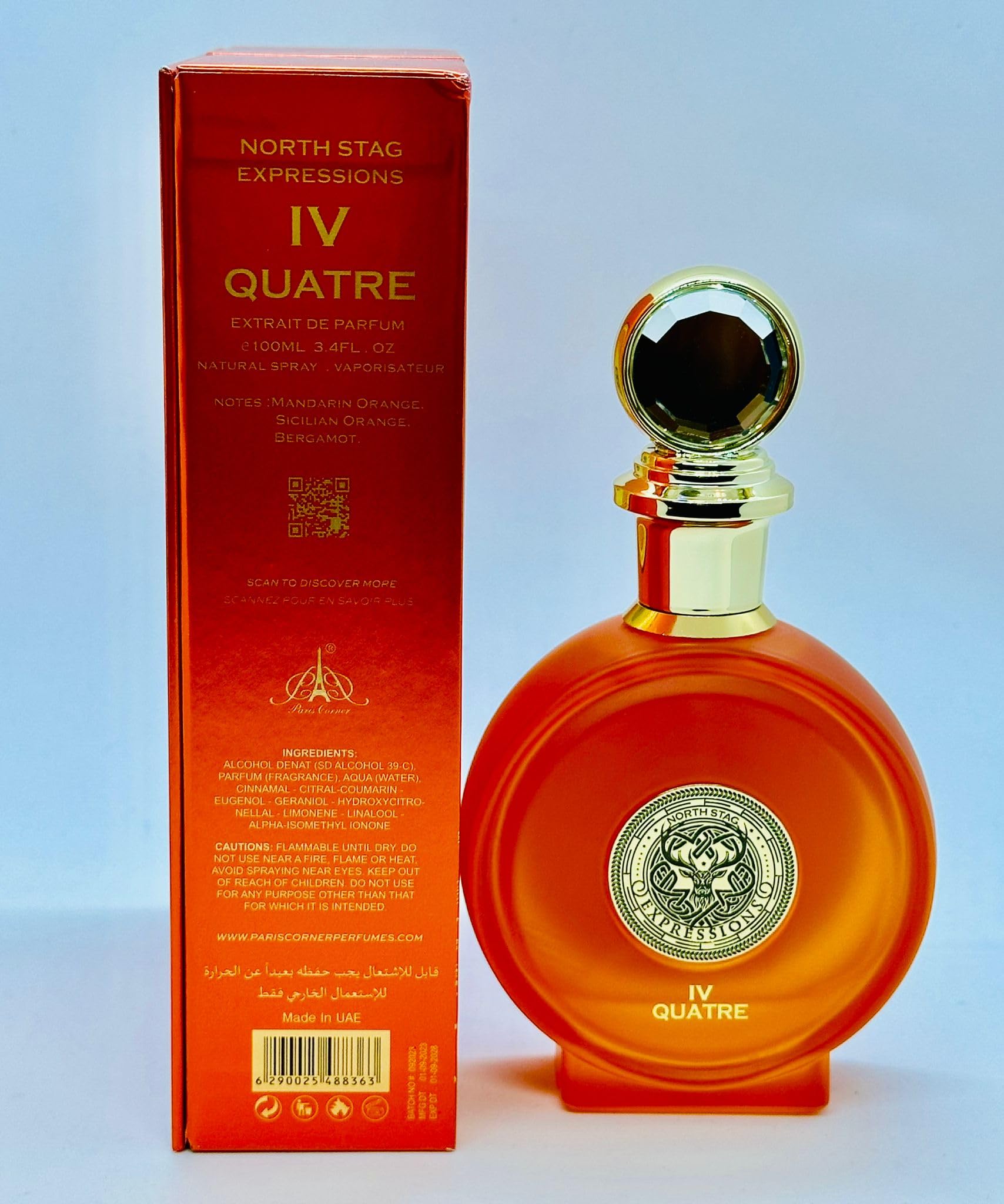 Amazon.com : Paris Corner North Stag Luxury Perfume Series 100ml