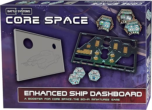 Battle Systems Core Space Enhanced Ship Dashboard Cooperative/Solo SciFi Dungeon Crawler Board Game