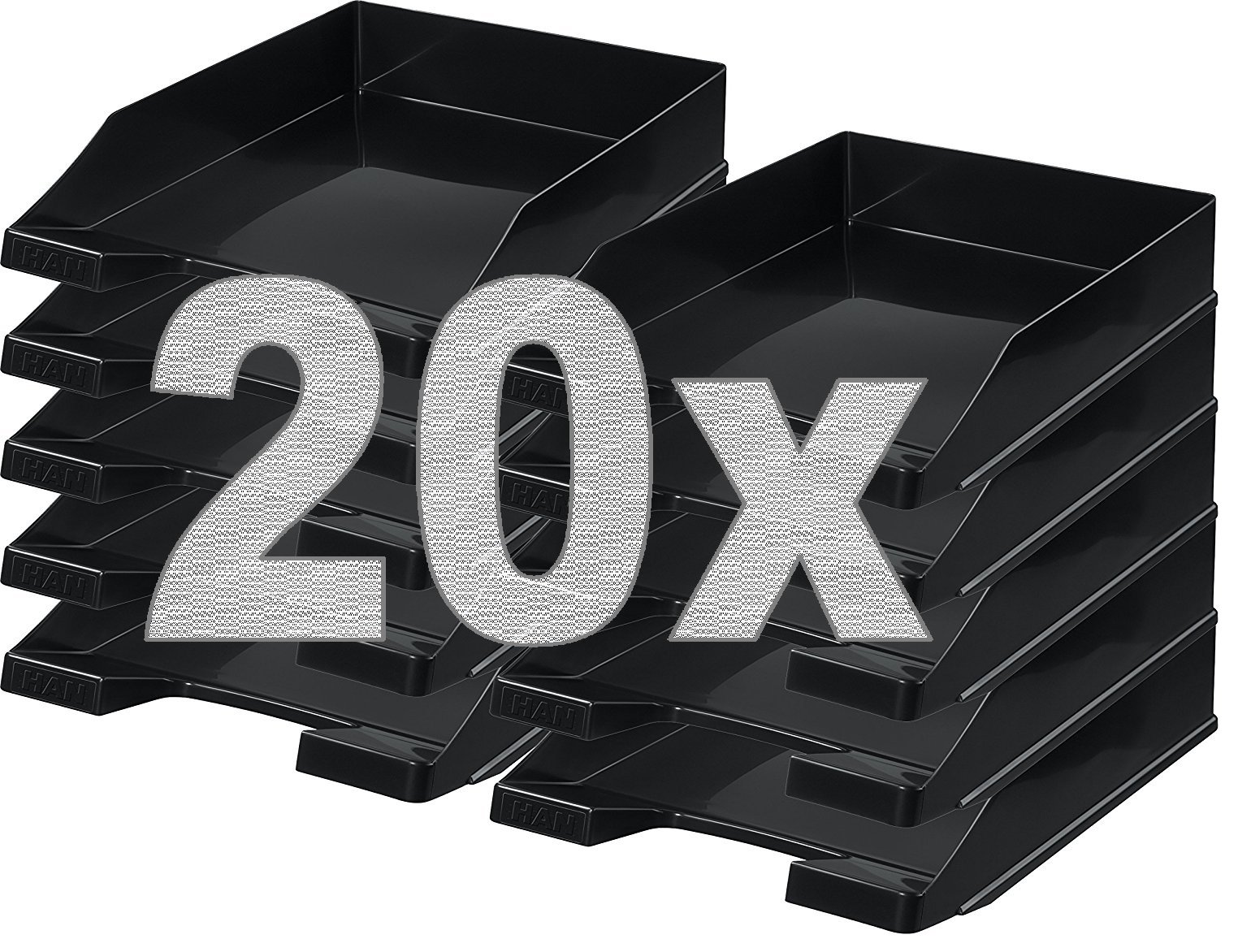 Han Briefablage A4 (20er Pack, schwarz)