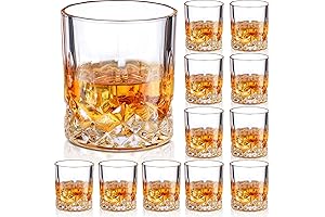 12 Pieces Bourbon Drinking Glasses, the Perfect Home Bar Essential