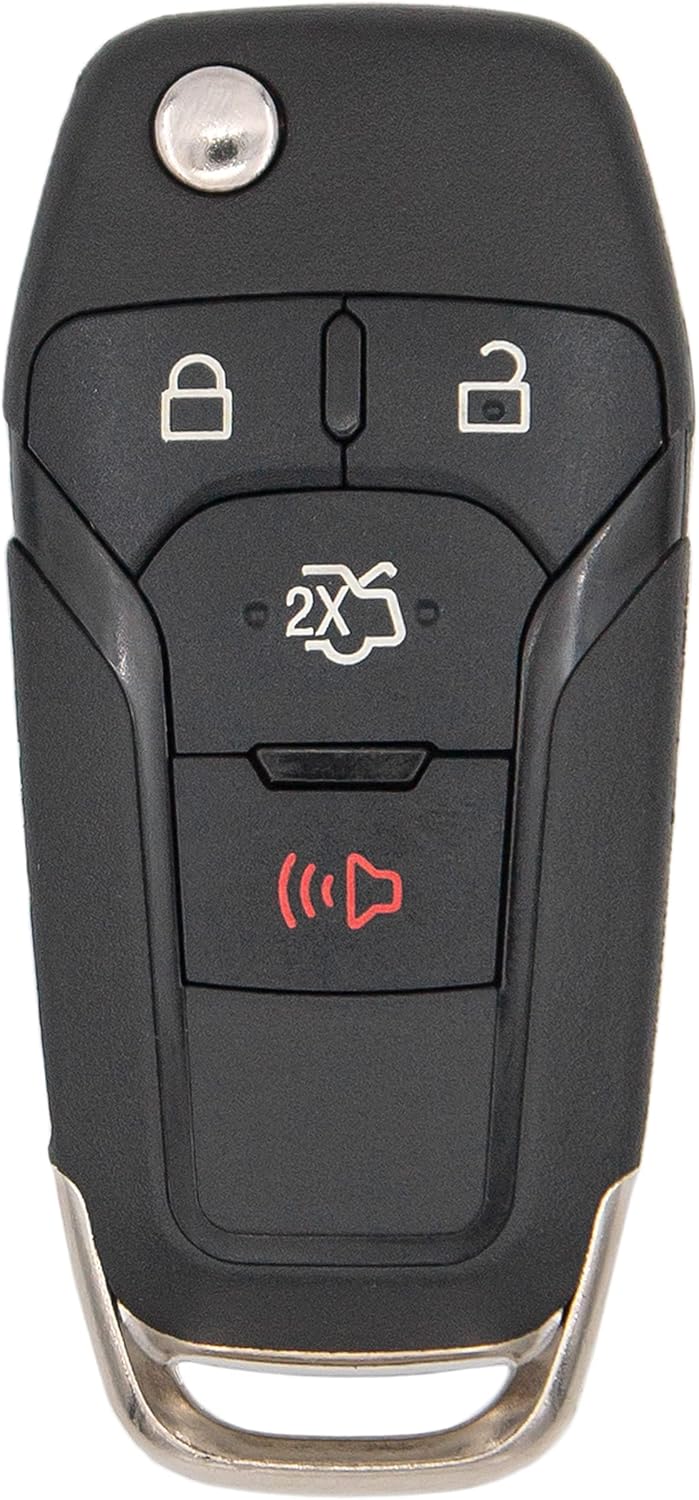 Keyless2Go Replacement for 4 Button Flip Key Ford N5F-A08TAA 164-R7986