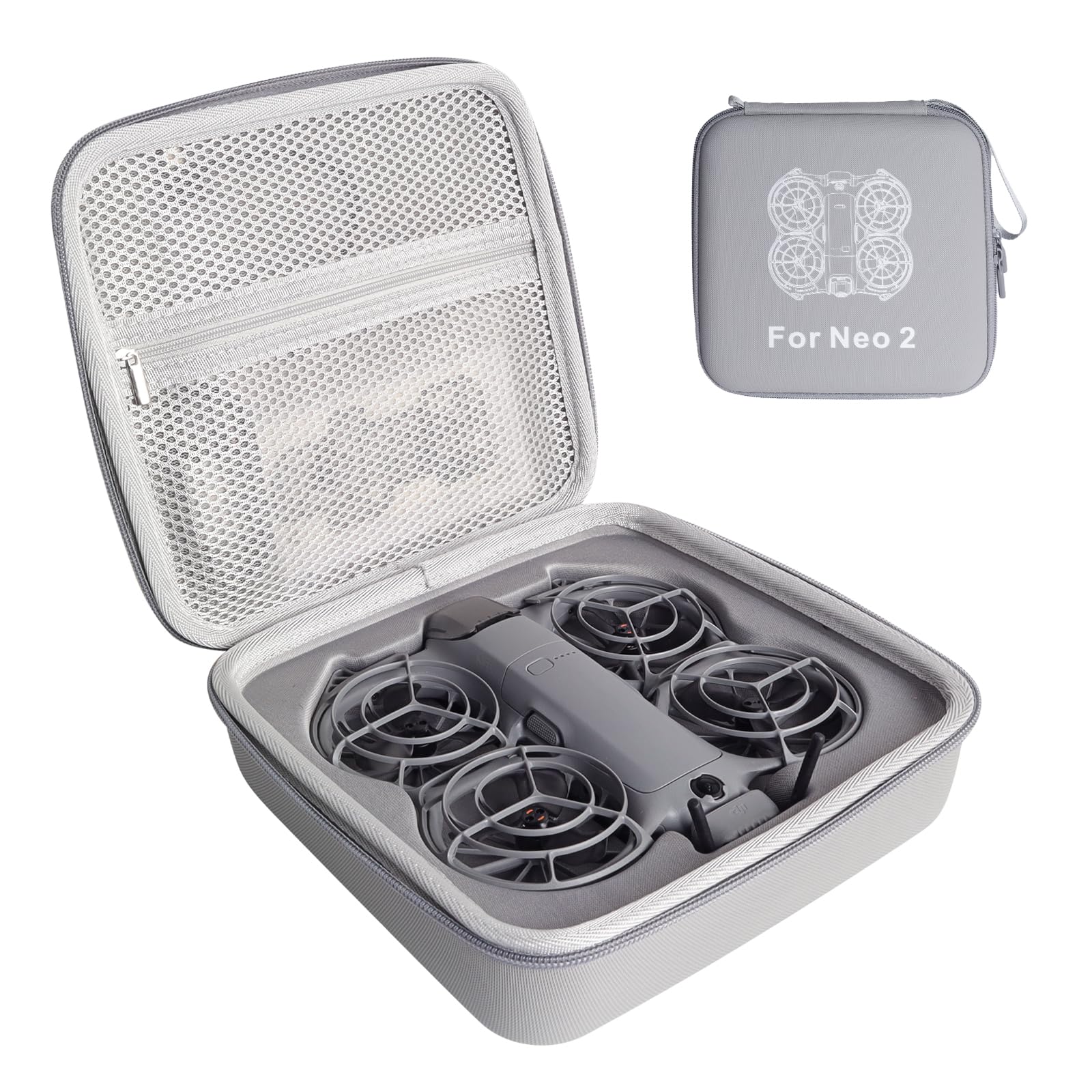Custodia per DJI NEO 2, custodia per accessori DJI Neo Drone, antiurto e portatile, borsa per il trasporto di droni dispone di un vano batteria e adatto per riporre droni