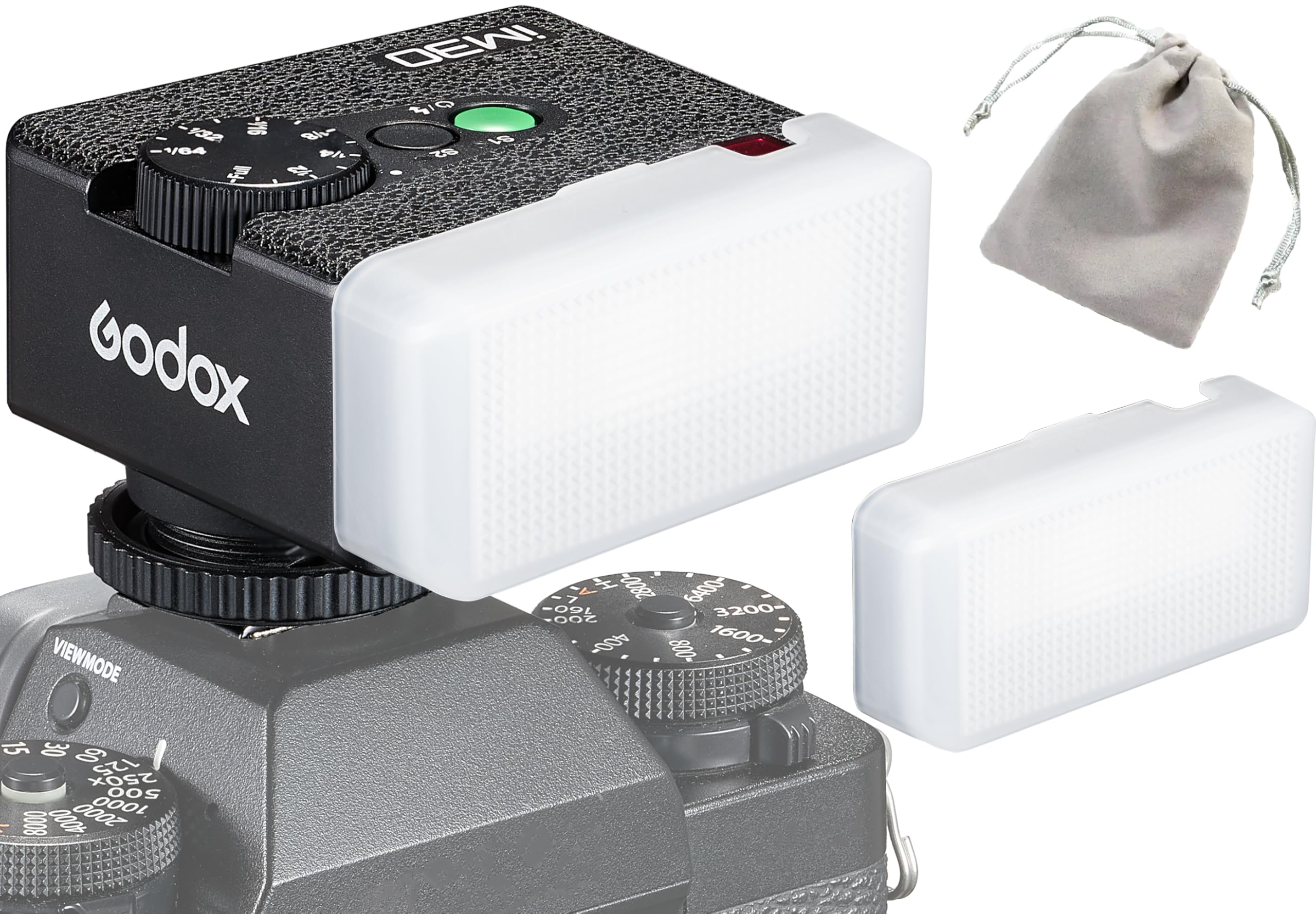 Amazon.com : Godox iM30 Mini Flash Camera Flash with Diffuser, GN