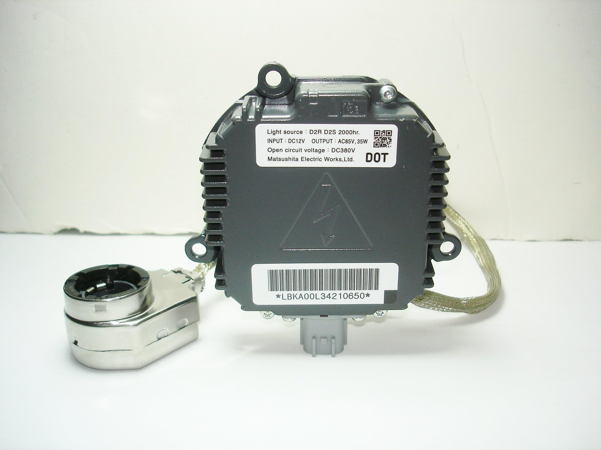 Genuine OEM for 2007-2011 Mazda CX-7 CX7 2009-2011 Mazda RX-8 RX8 2006-2008 Mazda MX-5 MX5 Miata Xenon HID Ballast Control Unit Computer Module and Bulb Igniter Socket Cable E221510H3 / E221-51-0H3