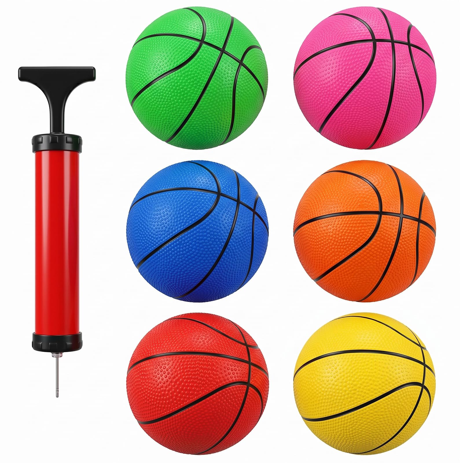 Amazon.com: Shindel 6Pcs Mini Basketball, 4.7 inches Small