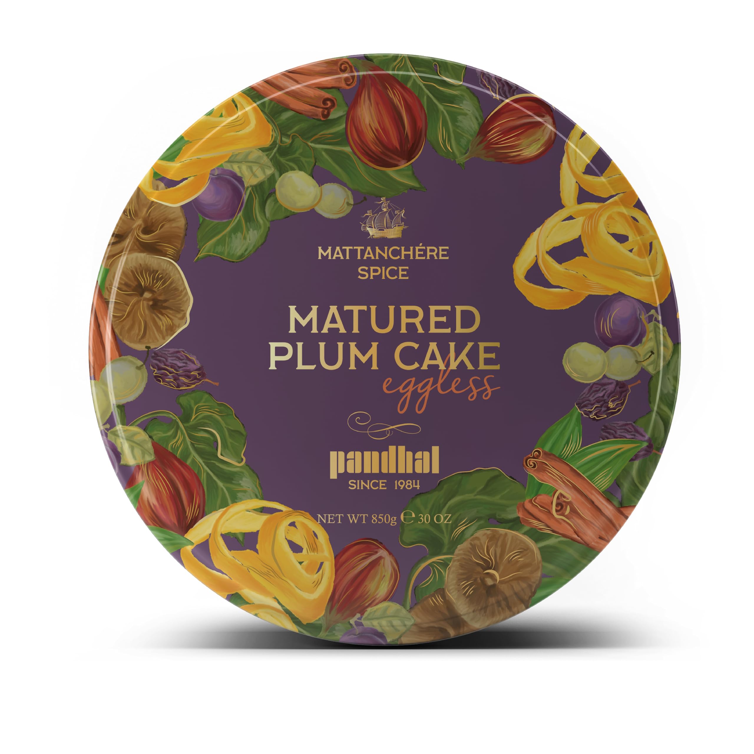 PANDHAL CAKE SHOP Mattanchere Spice Eggless Matured Plum Cake From Pandhal Cake Shop 850 Gms