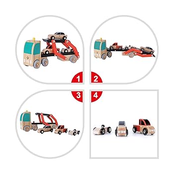 値下げ【新品未使用】モリガングのオートキャリアカー　トランスポーター　ミニカー 1/64 スカニア積載車（キャリアカー・トランスポーター）開封