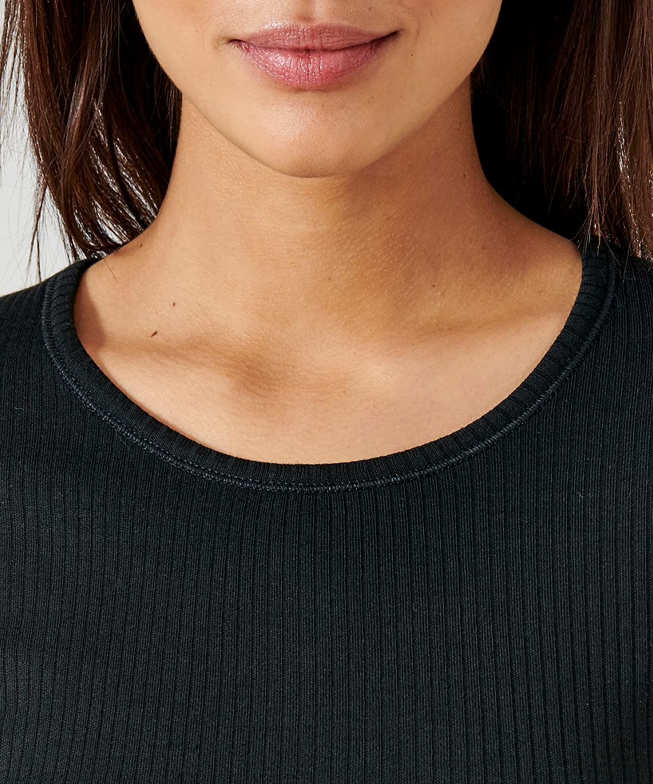 Damart T-Shirt Thermolactyl Col Rond, Côtes Molletonnées Haut Thermique Femme (Lot de 1)