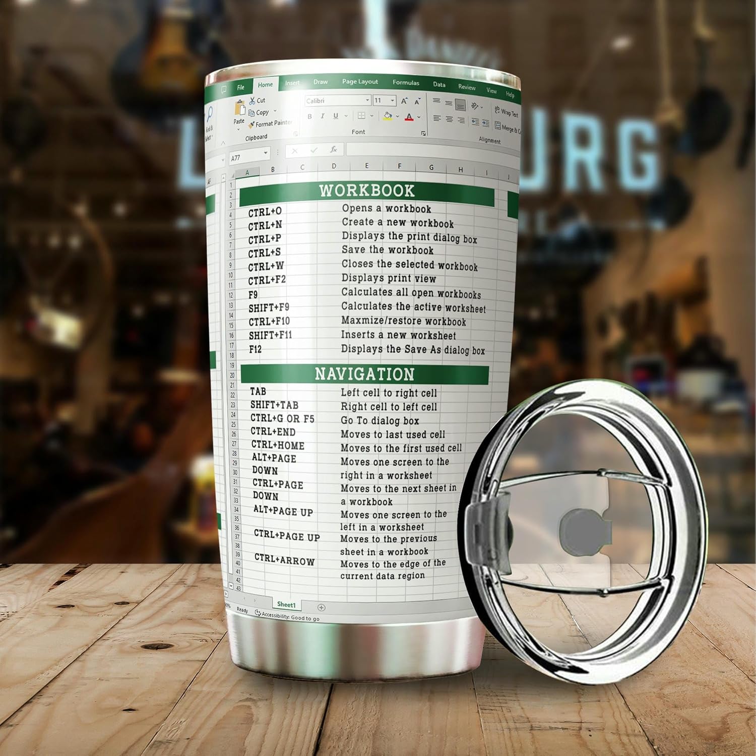 Accountant Tumbler - 20 Oz Stainless Steel Spreadsheet Mug - Office Gift for Accountant, CPA, CFO, Tax Preparer - Image 3