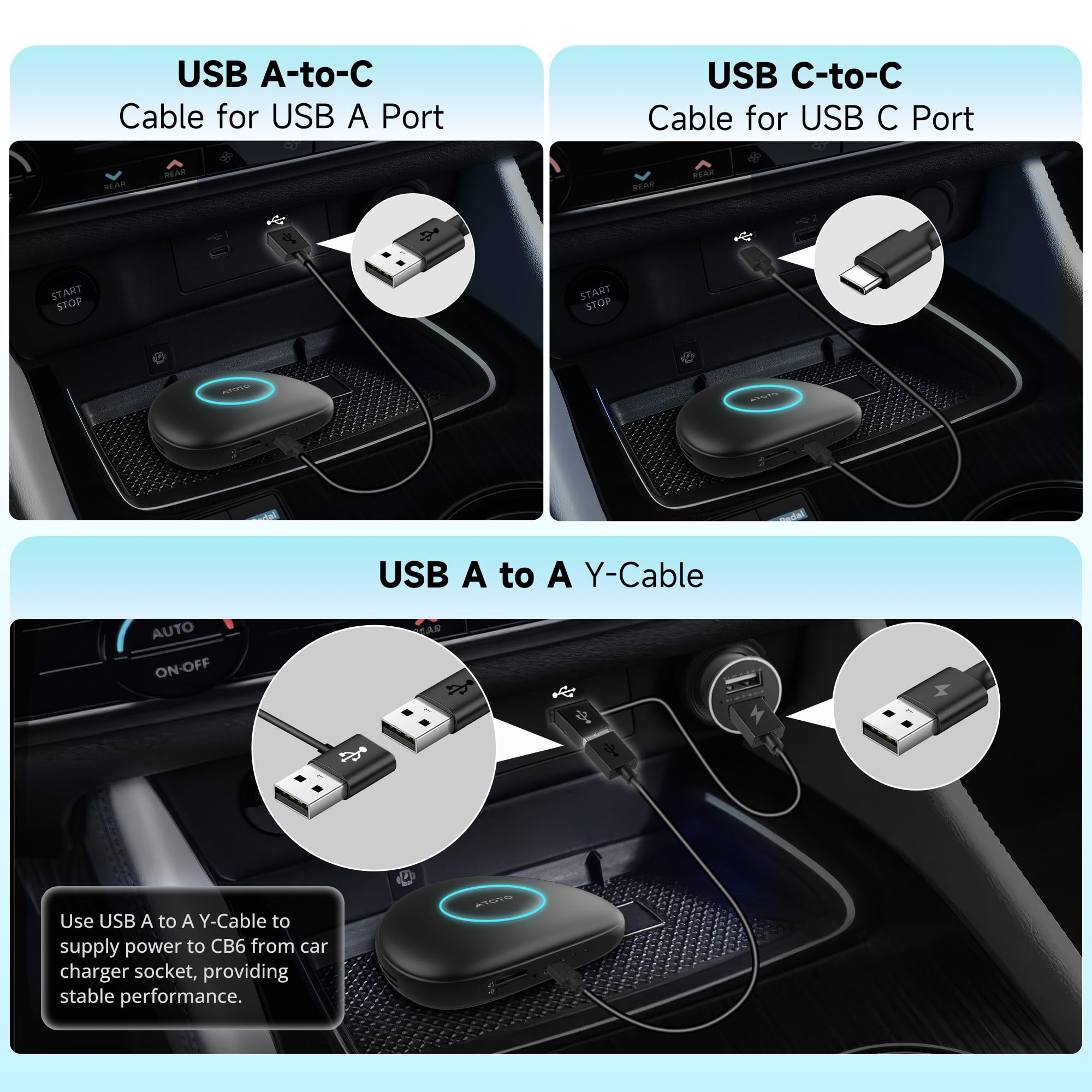 CB6C ワイヤレス CarPlay AndroidAuto Amazon.com: CB6 AI Box CarPlay Wireless CarPlay Adapter