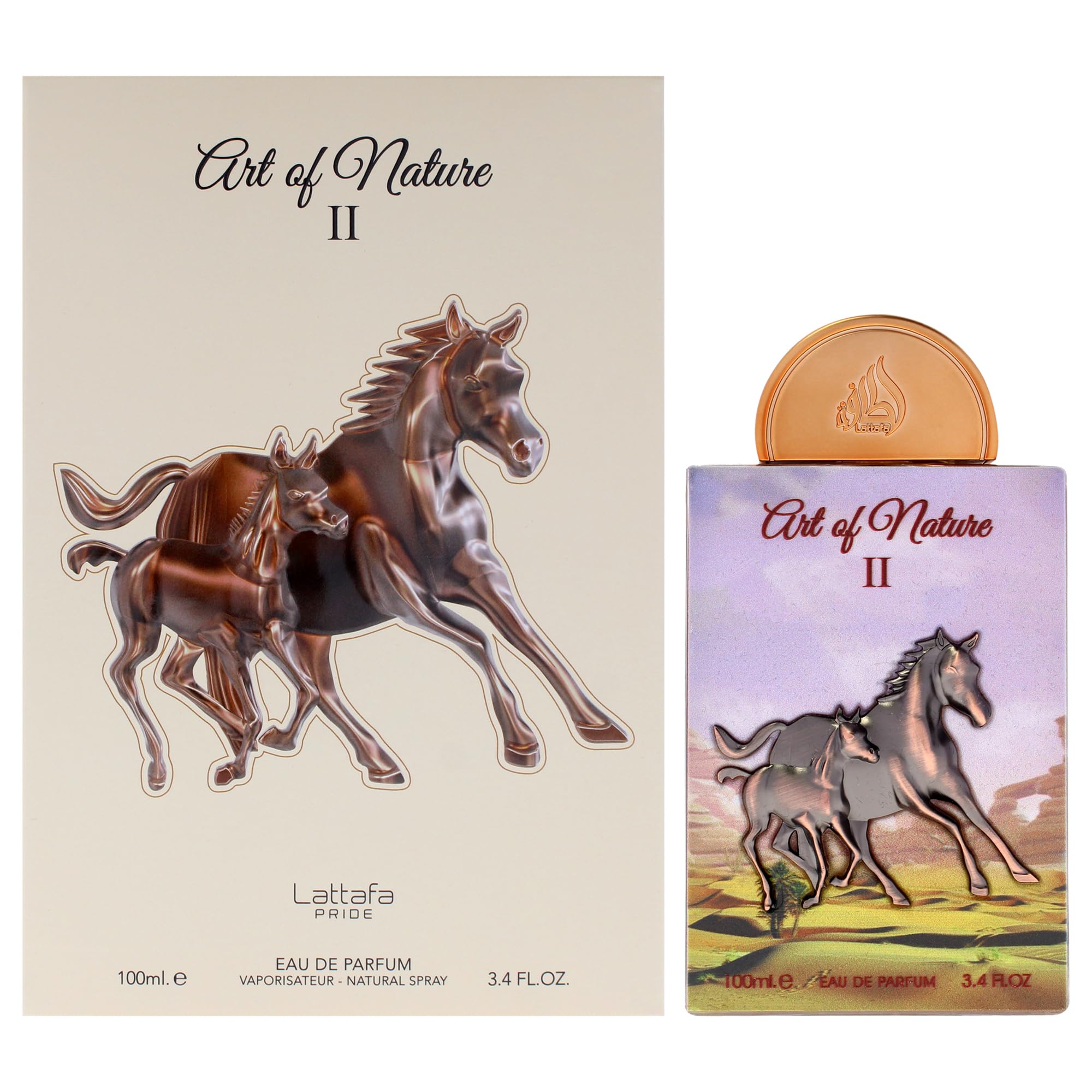LattafaPride Art of Nature II for Unisex Eau de Parfum Spray, 3.4 Ounce / 100 ml