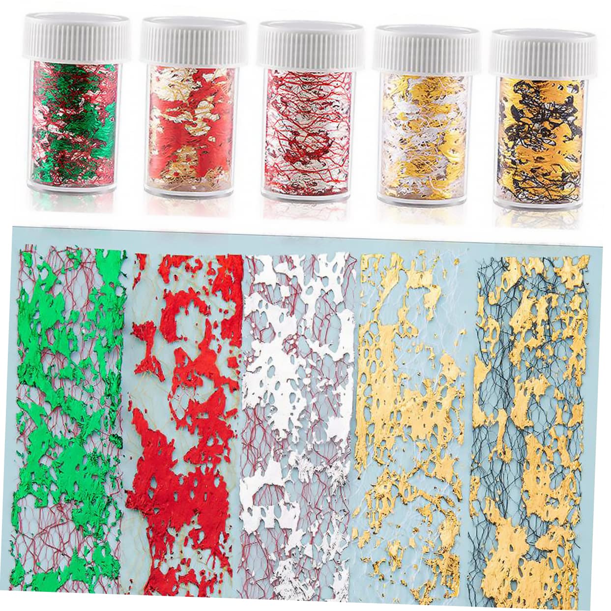 CALLARON 3 Set Adesivi Per Unghie Colorati Decorazioni Nail Art Impermeabili Per Manicure Per Personale 10 Pezzi * 3