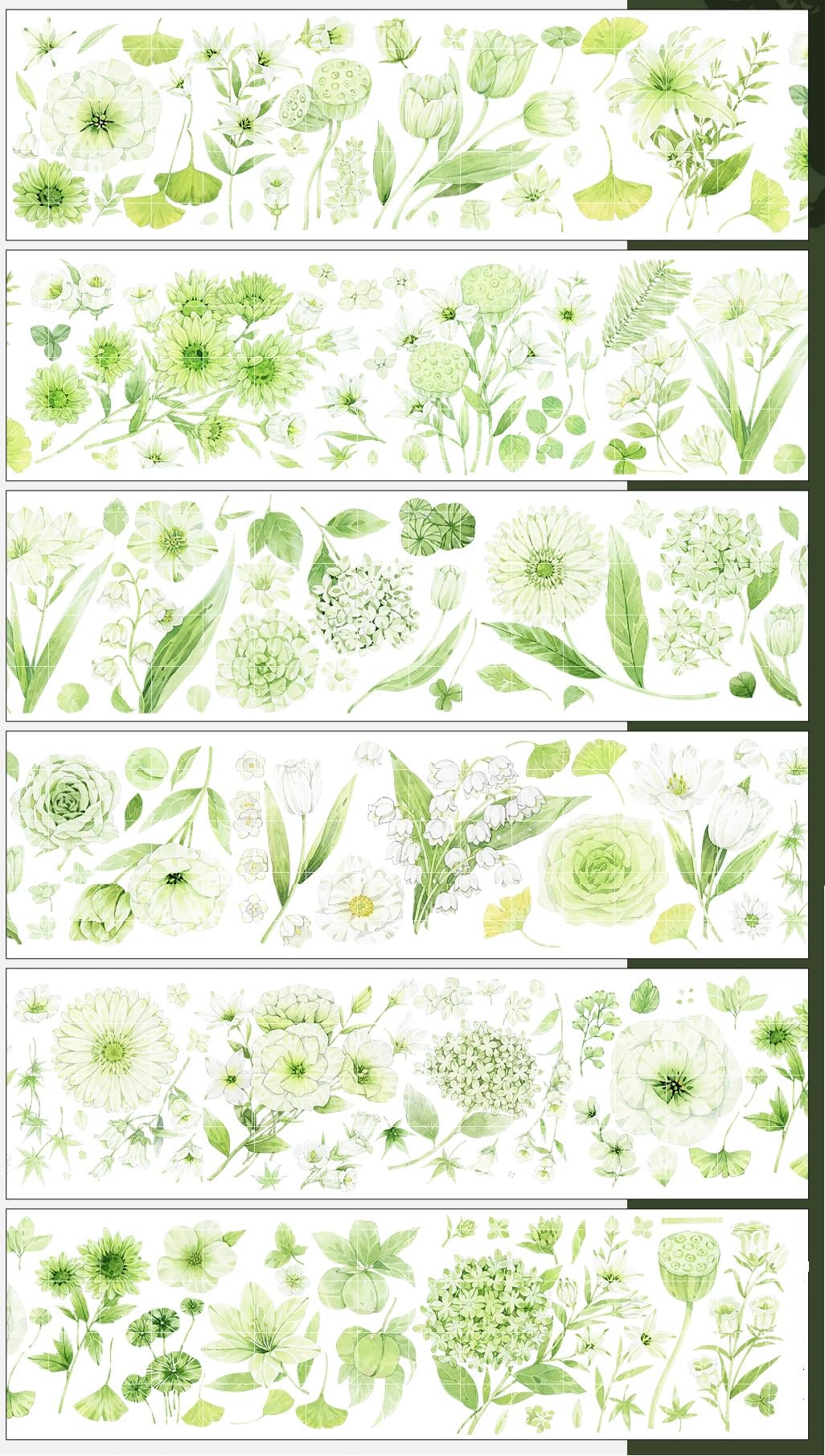 【8625】海外　マステ　10m巻売り　PETマスキングテープ　猫　花園 31e2Mctw+wL.jpg