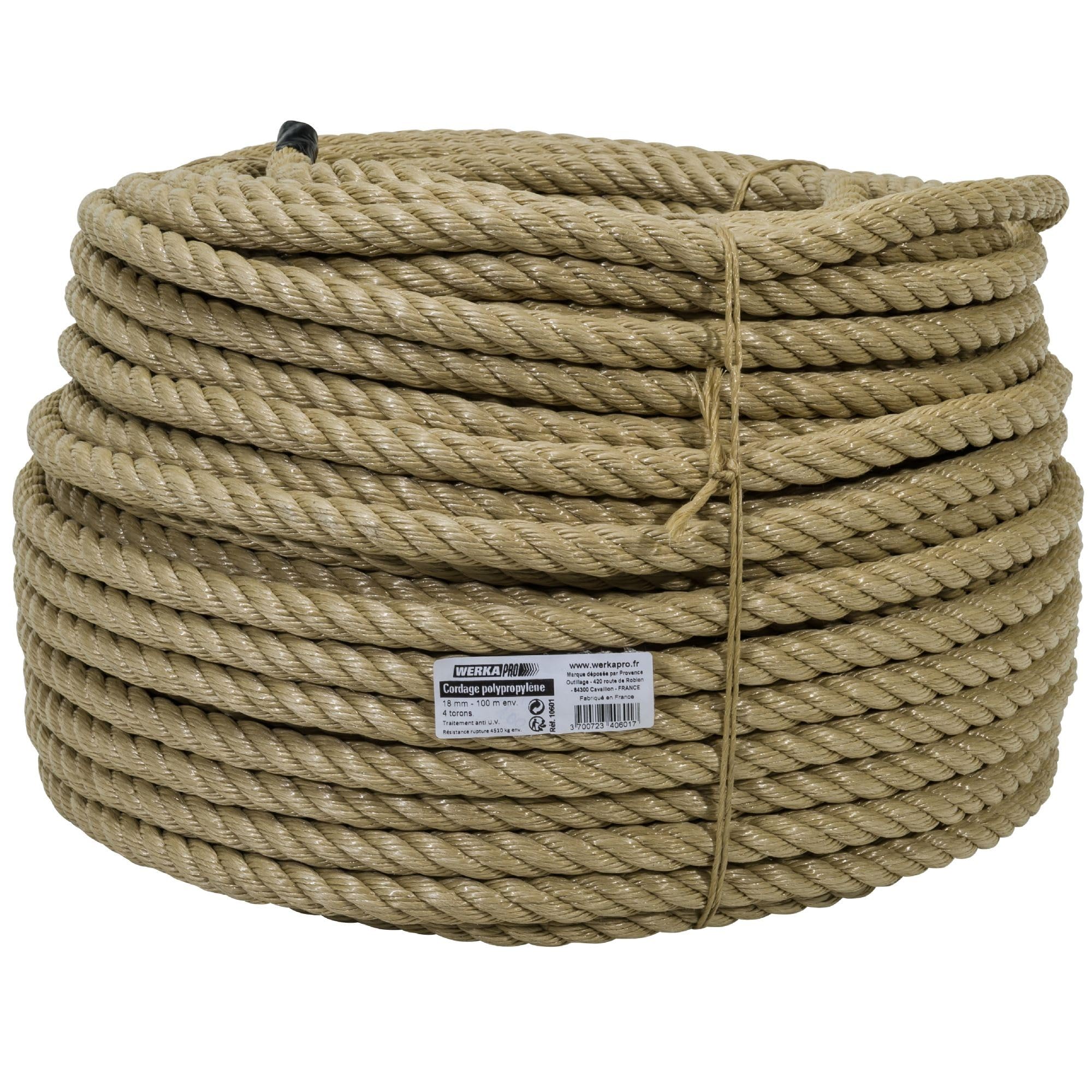 Cuerda de polipropileno WERKA PRO Ø18mm x 100m