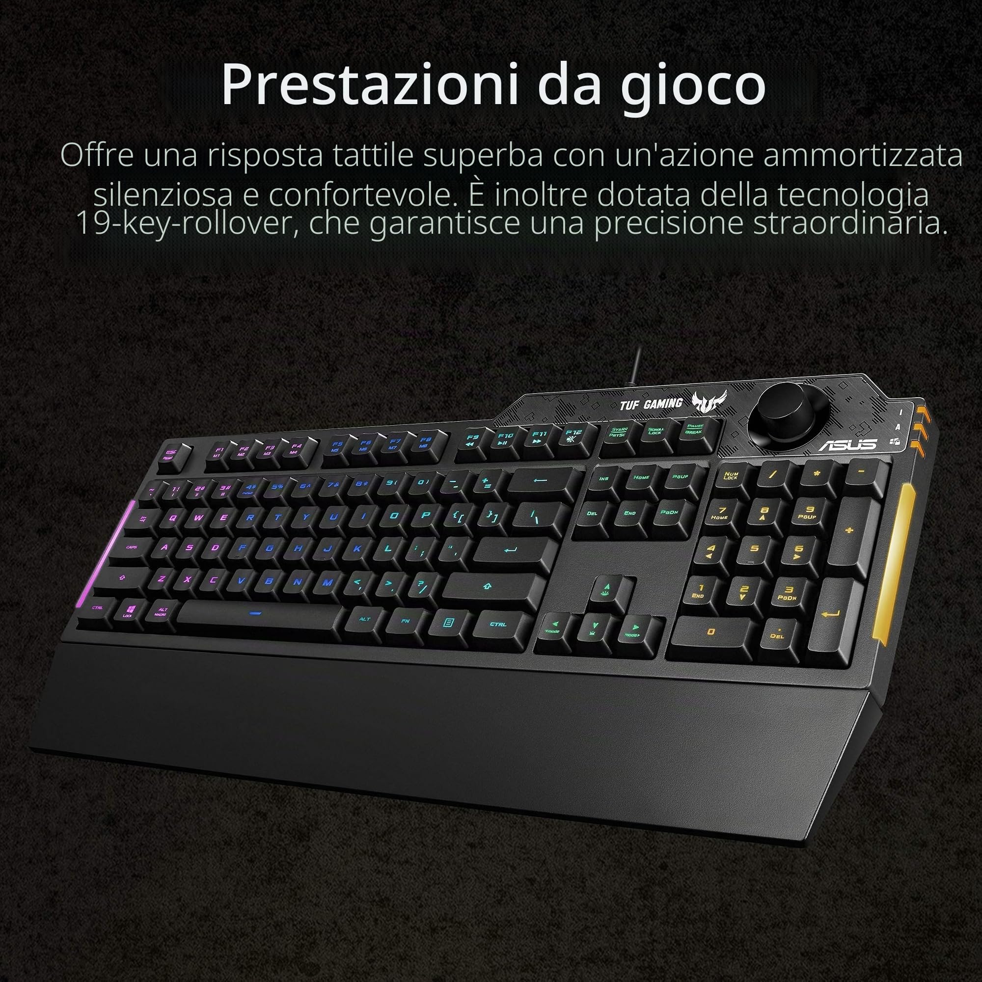 TECLADO (FRANCES) ASUS TUF K1 GAMING KEYBOARD 90MP01X0-BKFA00