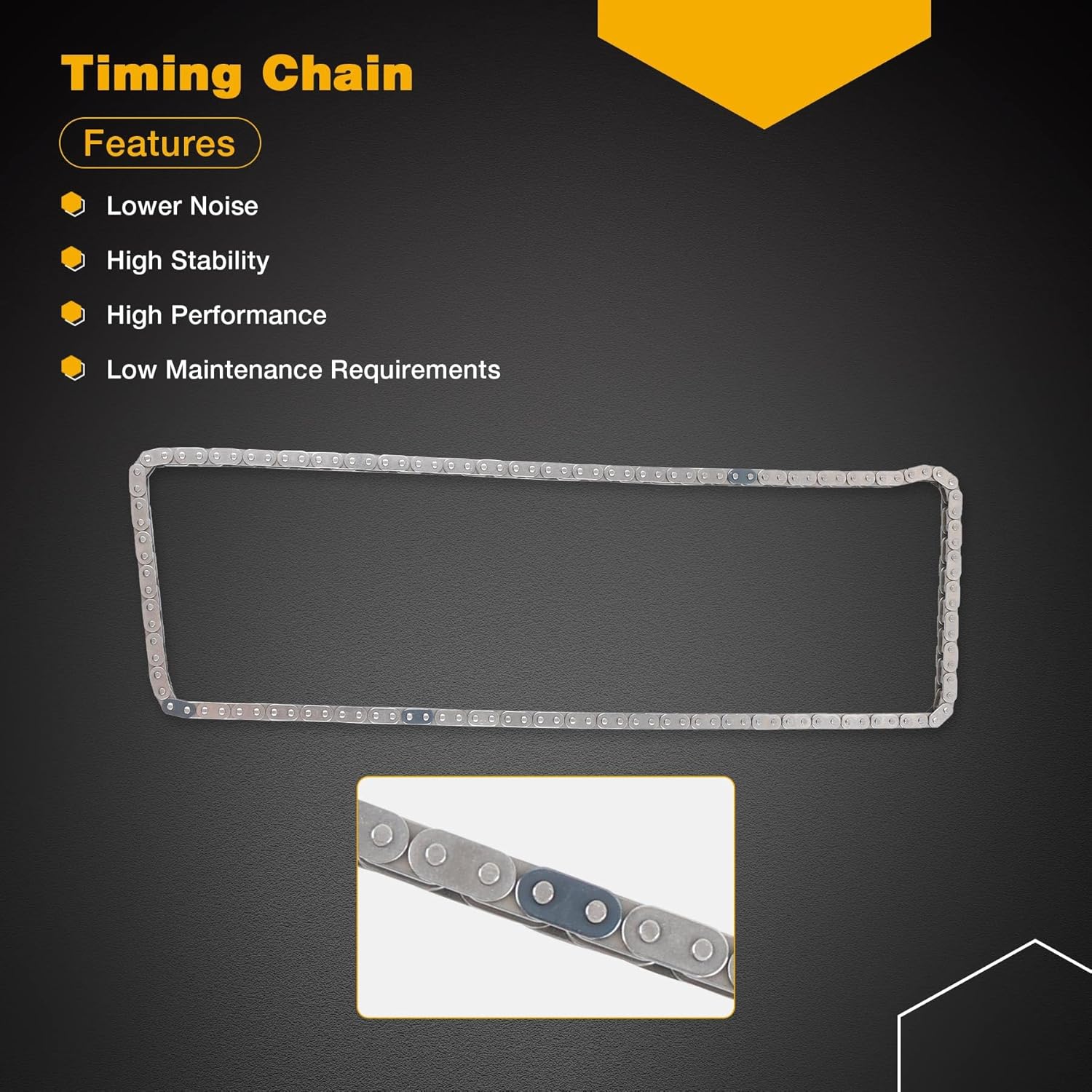 Engine Timing Chain Set With VVT Sprocket, Compatible with 1998-2008 Toyota Corolla MR2 Spyder Celica Matrix,03-08 Pontiac Vibe,1998-2002 Chevrolet Prizm 1.8L