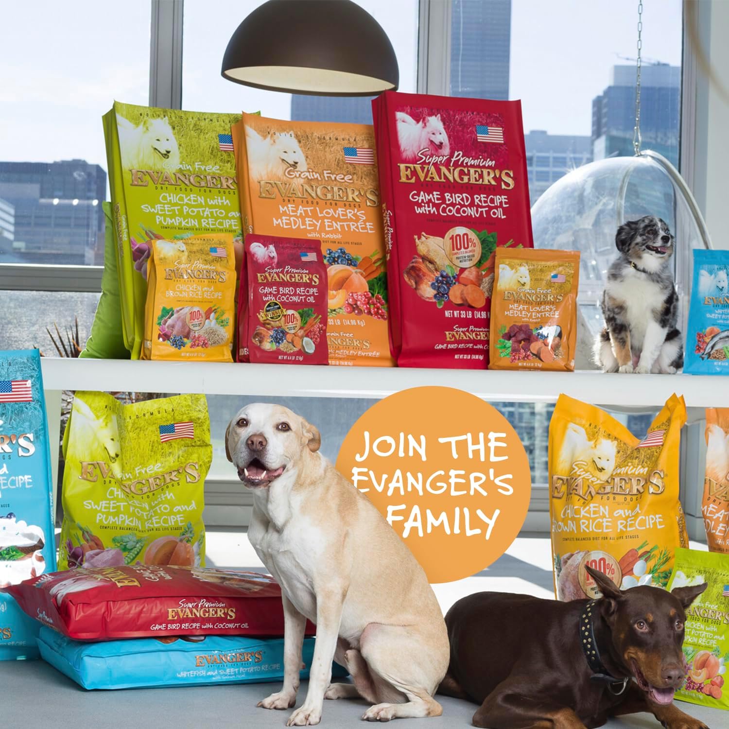 Evanger's Grain-Free Meat Lover’s Medley with Rabbit Dry Food for Dogs – 16.5 lb – Rabbit, Beef & Pork Blend, Probiotics, Omegas 3 & 6, Grain-Free, All Life Stages