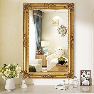 Gold Vintage Mirror, 37.4