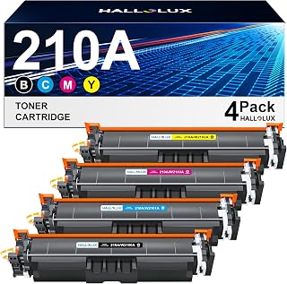 210A Toner Cartridges 4 Pack 210X (No Chip) Replacement for HP 210A 210X W2100A W2100X Compatible with Color MFP 4301fdw 4301fdn Pro 4201dw 4201dn Series Printer Ink (Black Cyan Yellow Magenta)