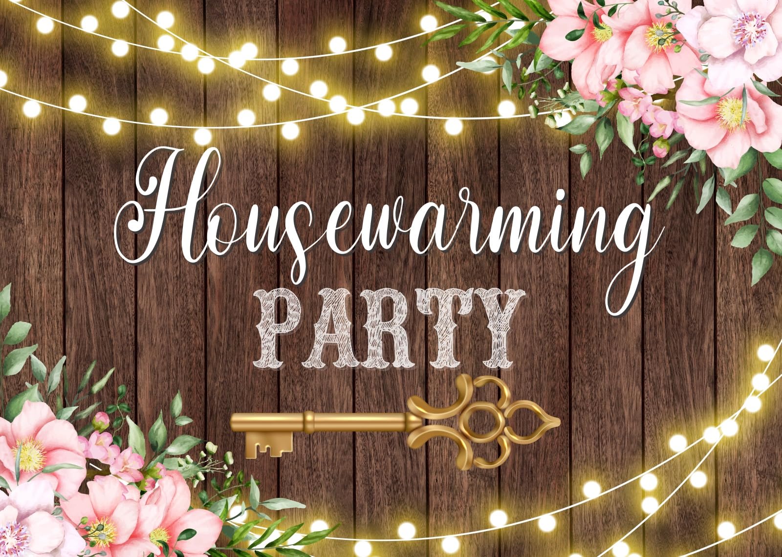 BELECO 7x5ft Fabric House Warming Party Backdrop Home Sweet Home