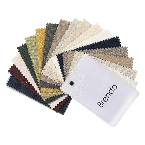 Drapifytex Brenda Series Cotton Linen Blended Curtain Sample Book
