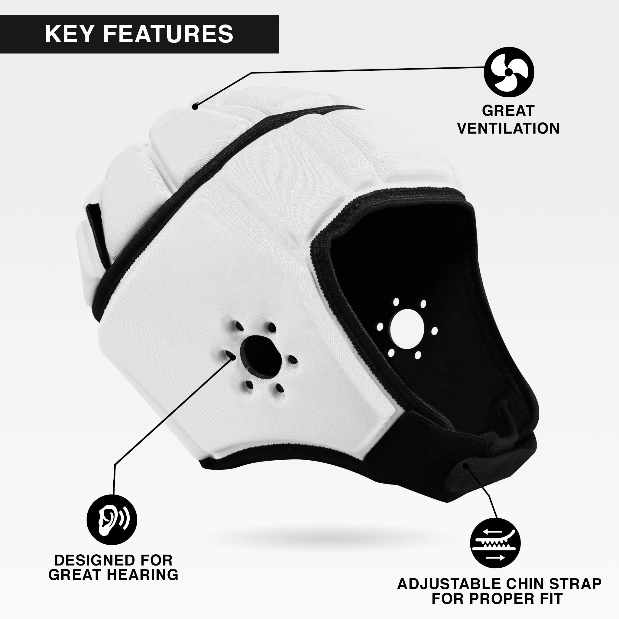 EliteTek Soft Padded Headgear - 7v7 