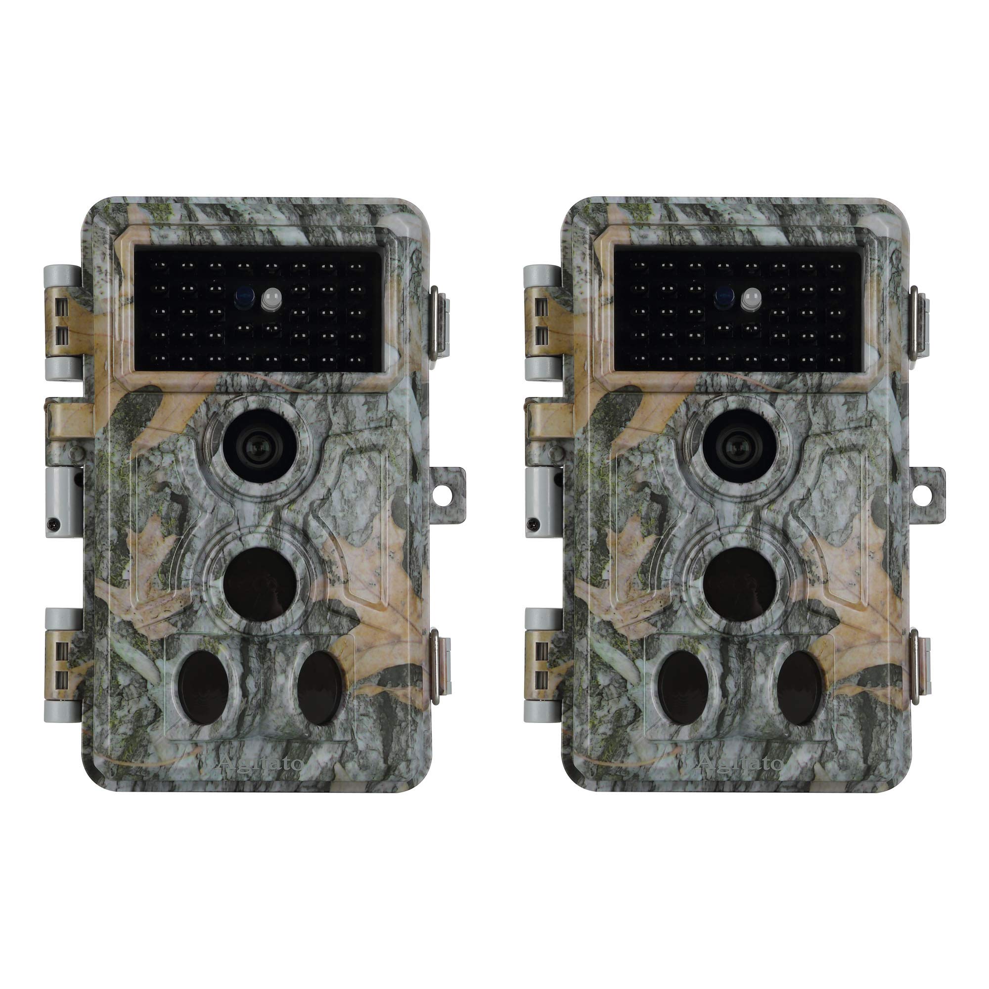 BLAZEVIDEO2-Pack Wildlife Camera 32MP 1296P with 120 ° Wide Angle, wildlife Camera with Night Vision Motion Activated, 0.1s Trigger Time, No Glow Night Vision up to 90ft/27m Waterproof