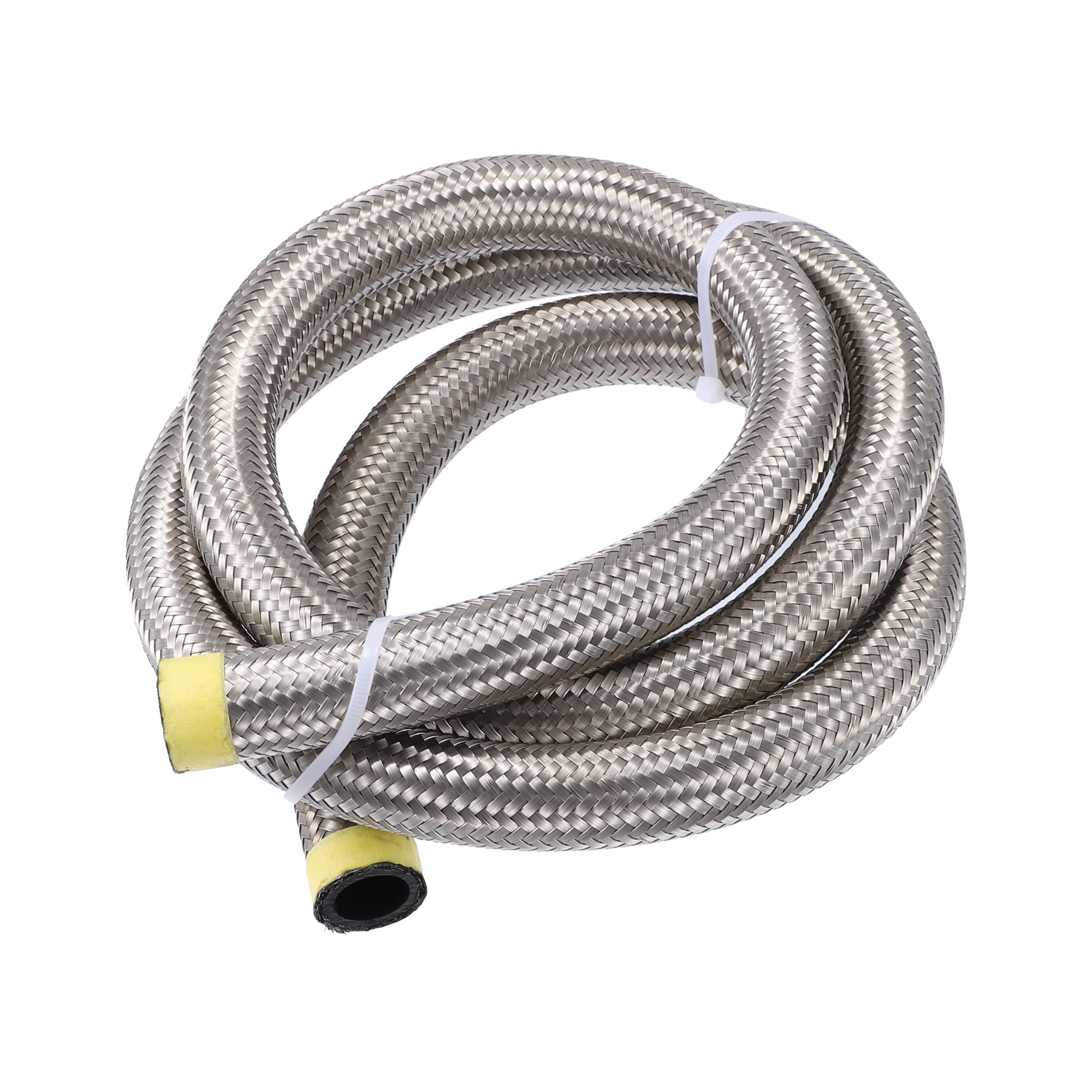 Tuyau de carburant AN12 X AUTOHAUX en acier inoxydable tresse de haute resistance 1,5m
