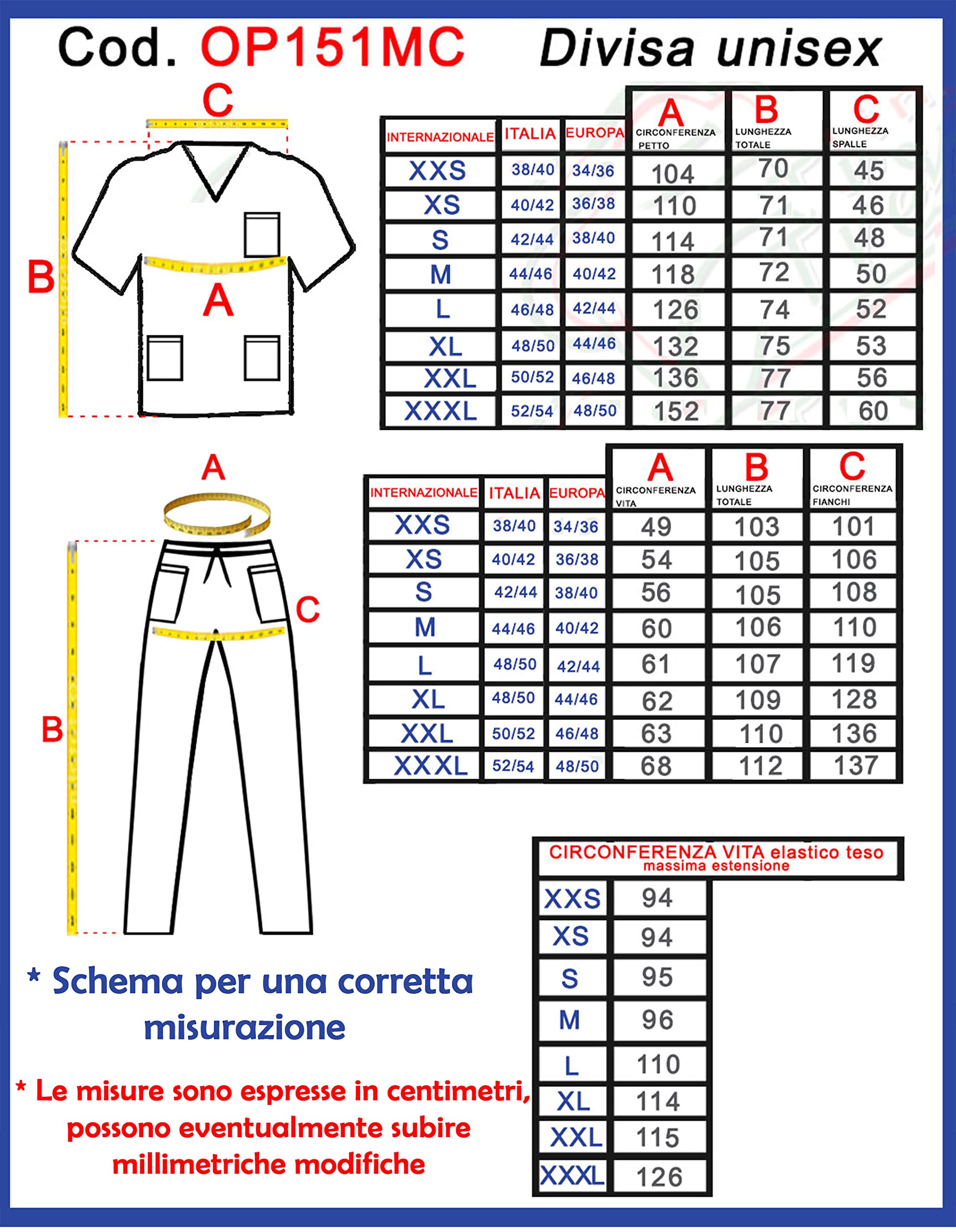 TCD Krankenschwestern Uniform in 5 Farben zur Auswahl - Kasack und Hose | Medizinisch Unisex | OSS Krankenhaus Tierarzt Zahnarzt