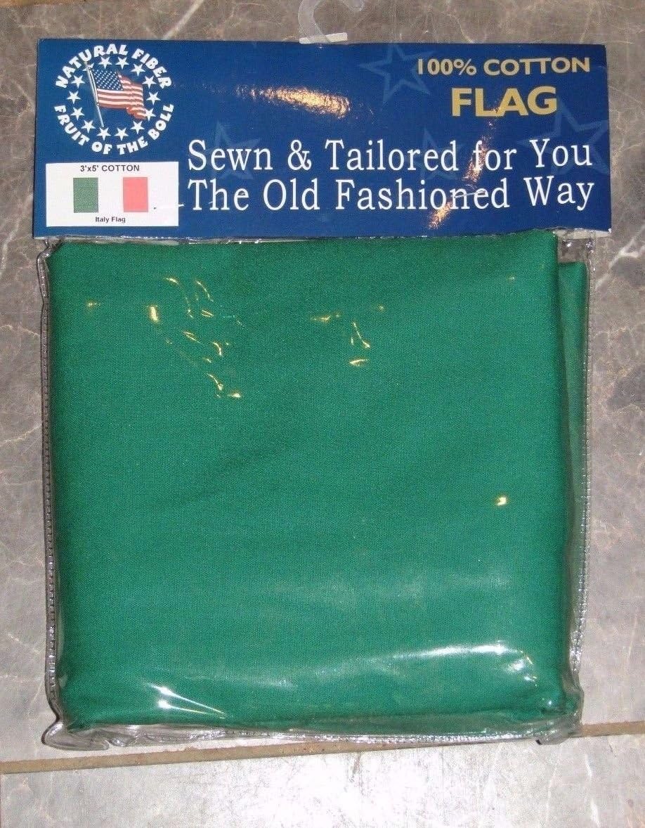 AES 3x5 Embroidered Sewn Italy Italian Cotton Flag 3'x5' Brass Grommets