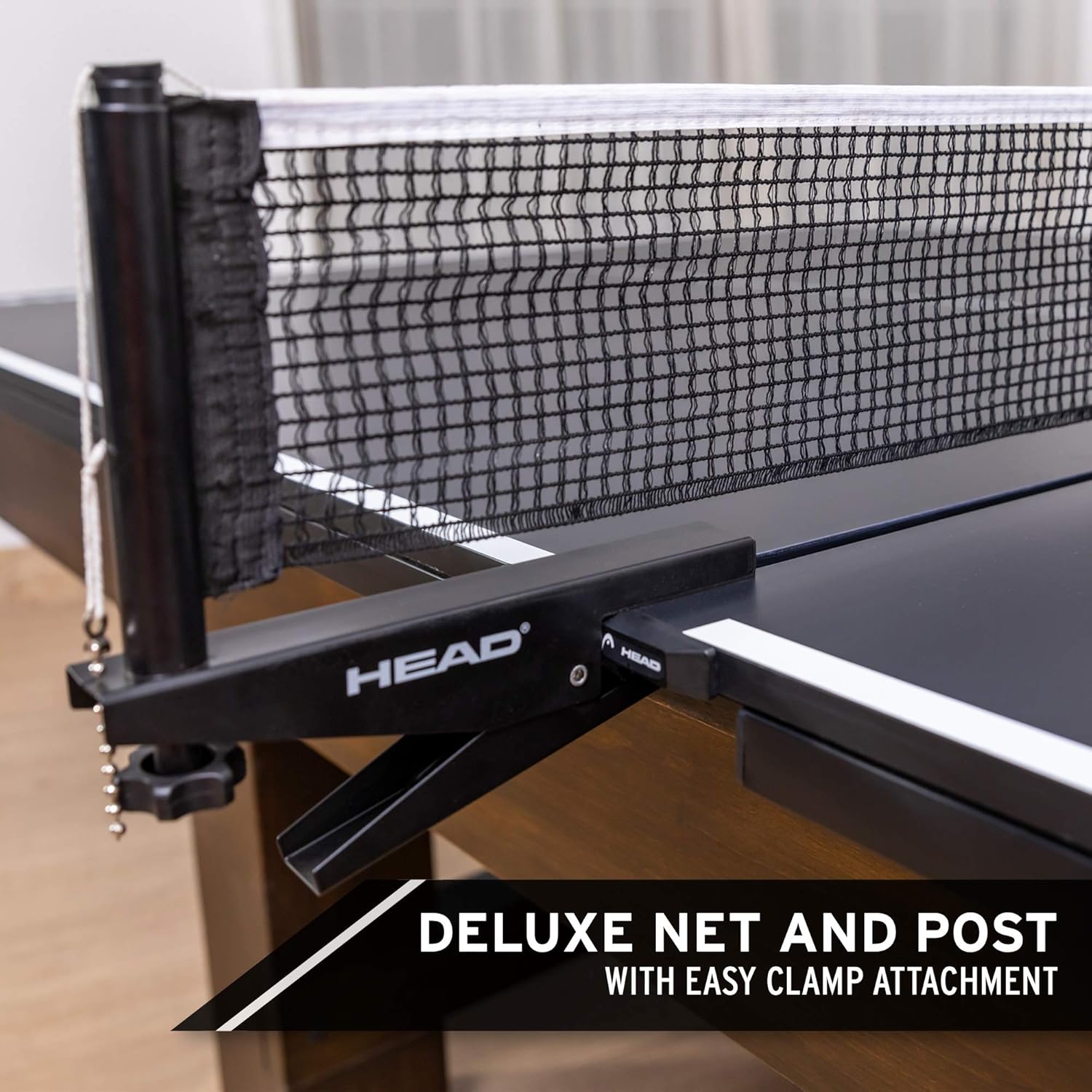 HEAD Tournament Size 2-Piece Deluxe Conversion Table Tennis Top, 15mm Surface with Clamp-On Net and Built-in Carry Handles: Sports & Outdoors