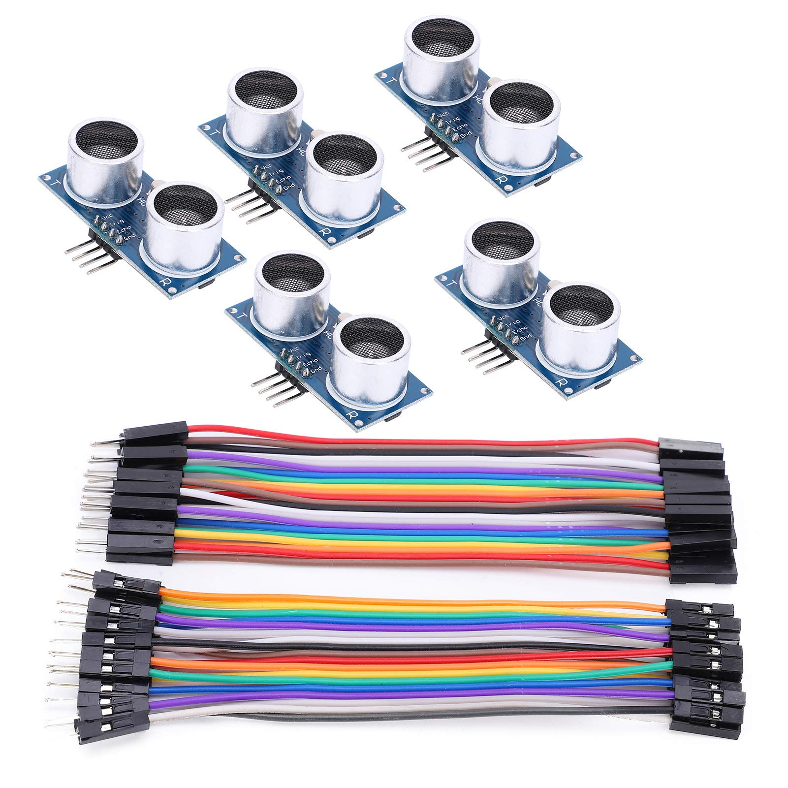 HC‑SR04 Ultrasonic Module, Ultrasonic Distance Measuring Module Ultrasonic Sensor for Raspberry Pi Stable Performance for Traffic Control for Tomatic Control