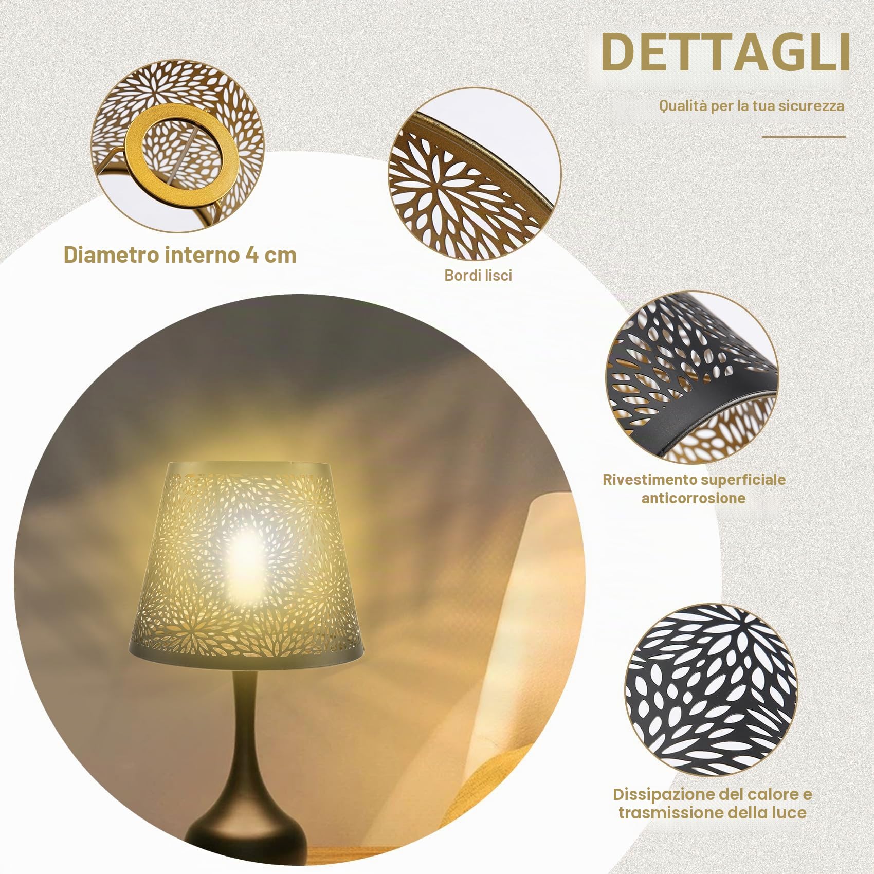 Paralume in Metallo E14 E27 Paralumi Lampade Paralume Lampada in 13x19x15 cm a Forma di Albero con Design Adatto a Qualsiasi Applique, Lampada da Tavolo o Floor Lamp Nero