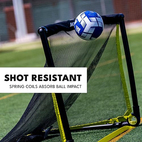Miniatura 4 de BazookaGoal Portería desplegable de marco sólido original, mini portería de fútbol plegable para niños y adultos, poste de portería portátil, fácil