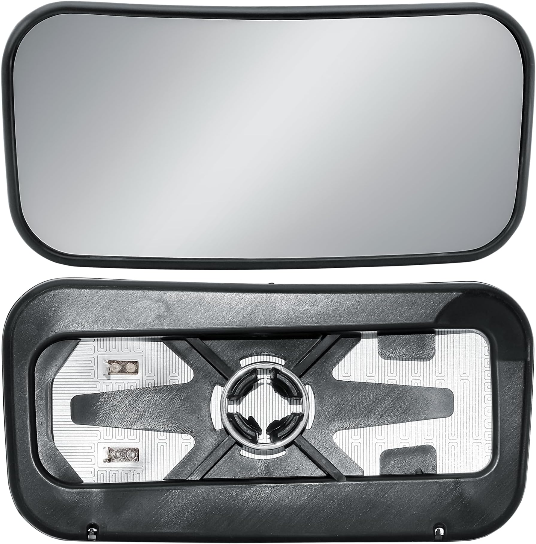 Driver Right Side O/S Door Lower Wing Mirror Replacement Lower Small Glass Heated with Back Plate for Mercedes Sprinter 907 910 2019-2025